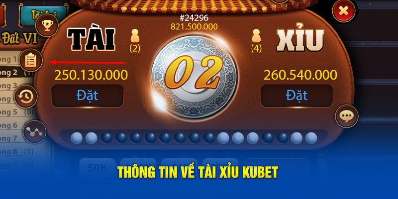 Thông tin về tài xỉu Kubet 